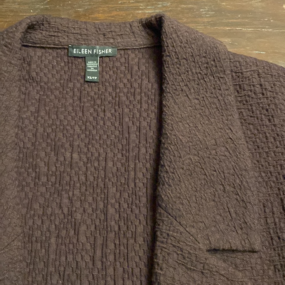 Eileen Fisher Textured Open Blazer - Picture 2 of 8